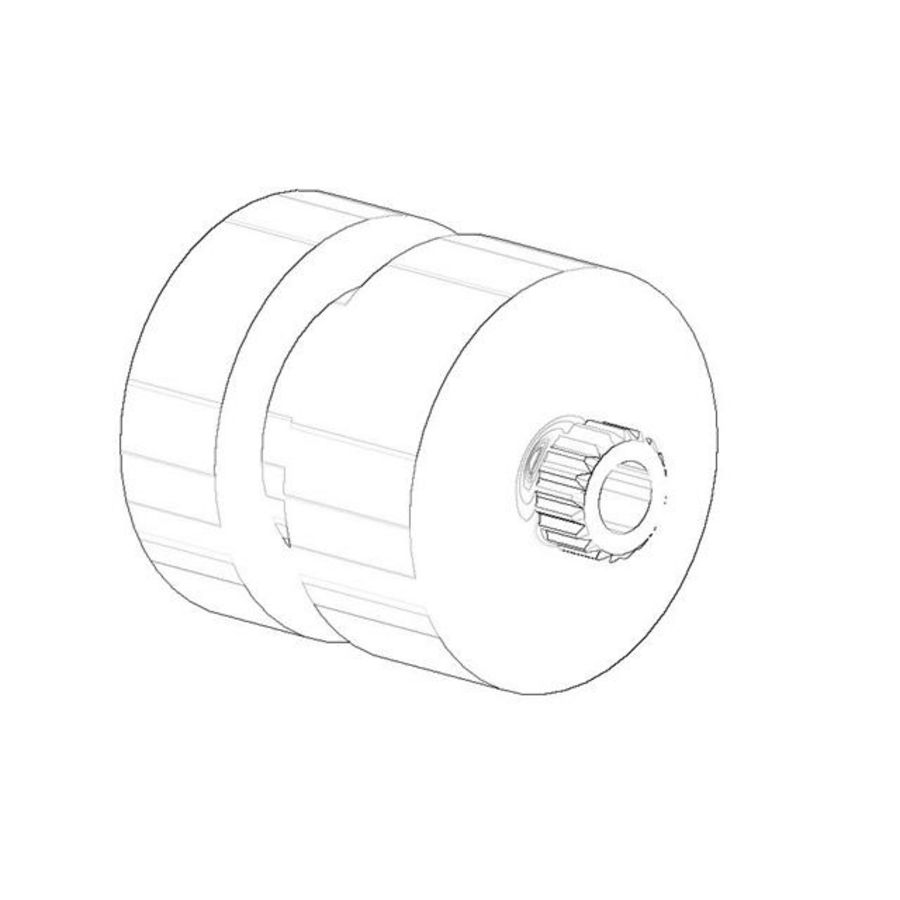 Bevestiging kapmontage 26,5x12mm chr