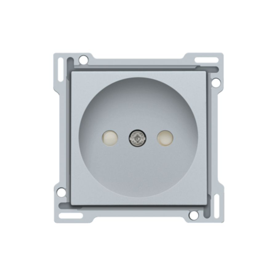 Afwerkingsset stopcontact z. aarding met besch.afsl. sterlin