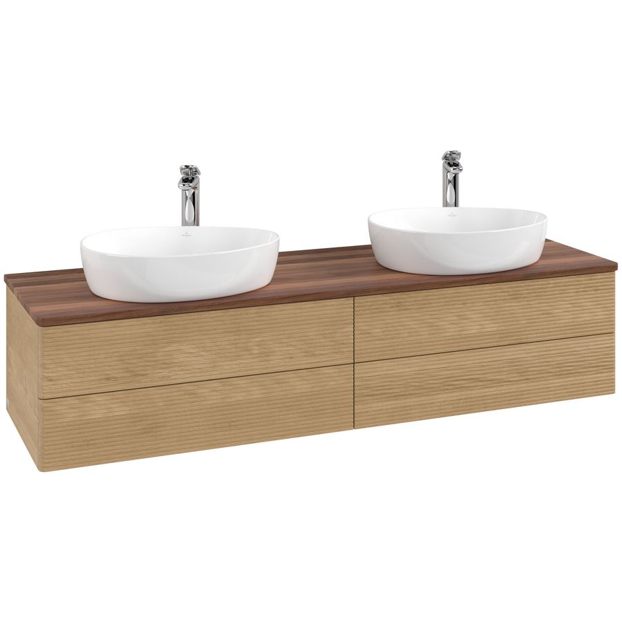 Wastafelonderkast Antao 1600x360x500mm Honey Oak L28152HN