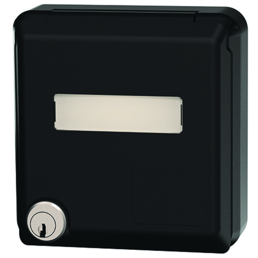Data Inbouwwandcontactdoos IP44 BTR E-DAT zwart