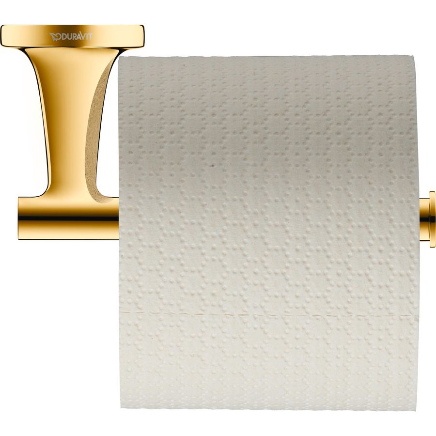 Starck T Toiletrolhouder Goud Gepolijst 152x152x50mm