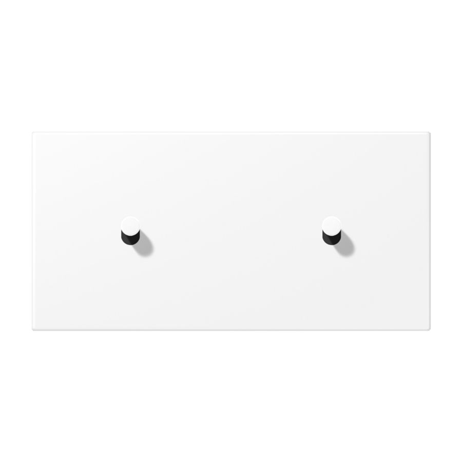 Afdekking LS1912 witmat horizontaal 1+1 hevel kegel