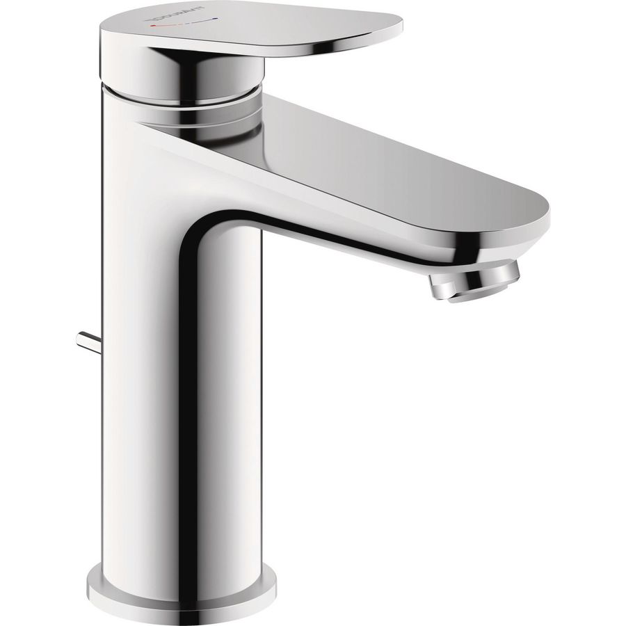 Wave 1-hendel wastafelmengkraan M freshstart chroom hoogglans sprong 122mm incl. waste-inrichting