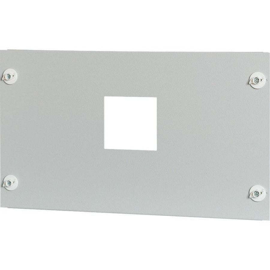 Frontplaat plaatstaal 1xNZM2 vert.aansl. HxB=300x600mm grijs