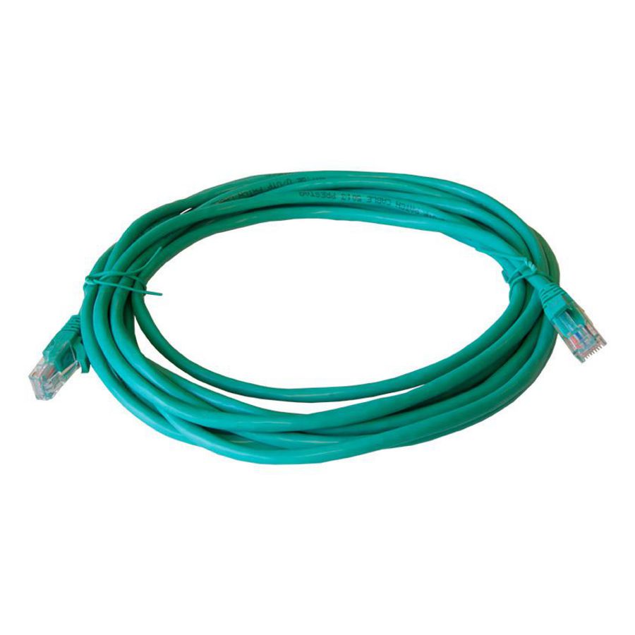 Patchkabel / netwerkkabel CAT5e UTP PVC molded groen 5.0meter