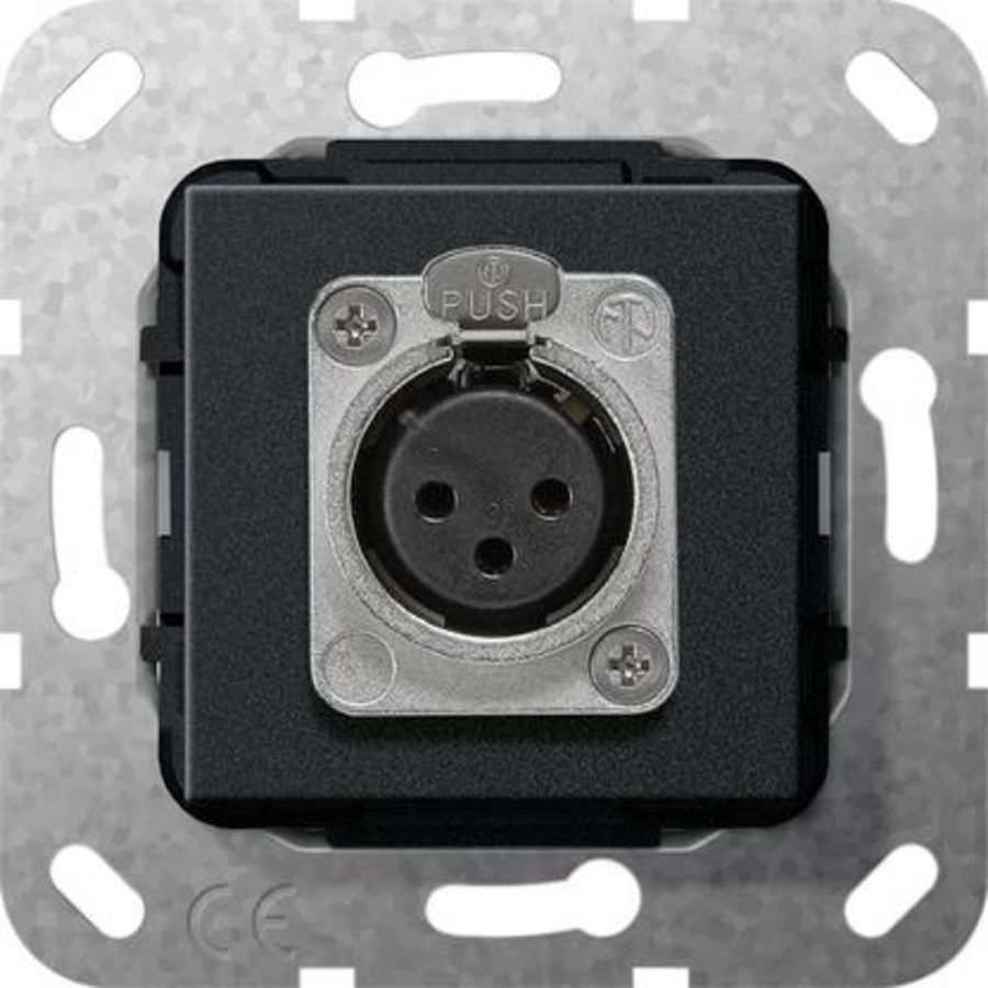 XLR-bus D-serie Basiselement zwart m