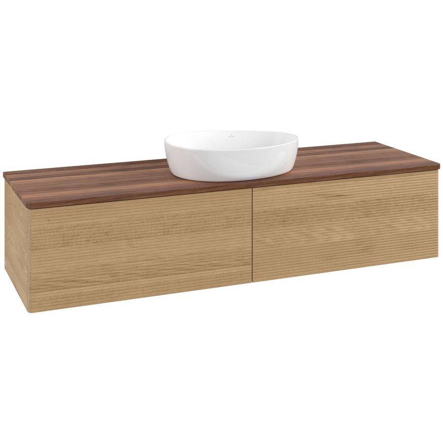 Wastafelonderkast Antao 1600x360x500mm Honey Oak L36112HN
