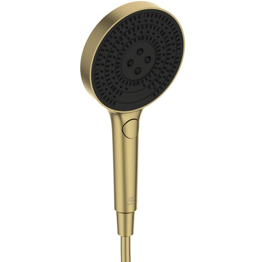 Handdouche 130mm 3 functies brushed gold Idealrain