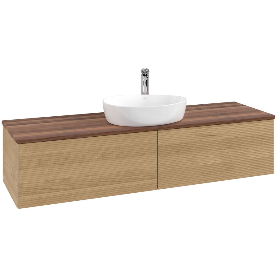 Wastafelonderkast Antao 1600x360x500mm Honey Oak L36152HN