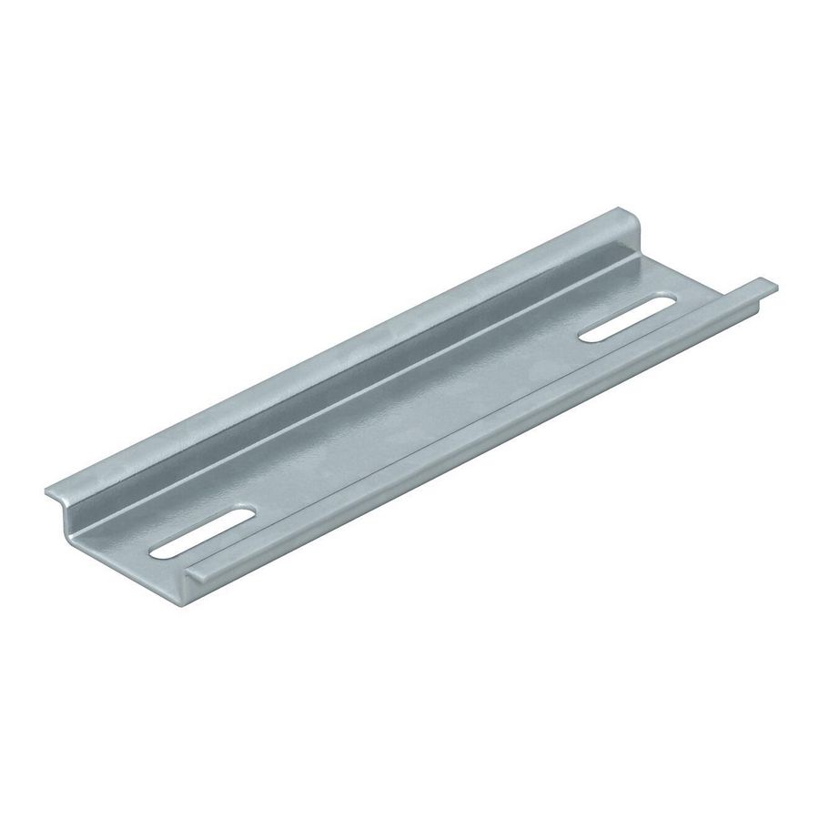 DIN-rail voor T-serie 89x35x7,5 Staal sendzimir verzinkt VVE=10