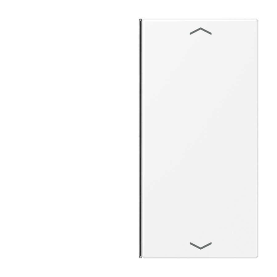 Tastafdekking 2-voudig pijl compleetLS matwit KNX