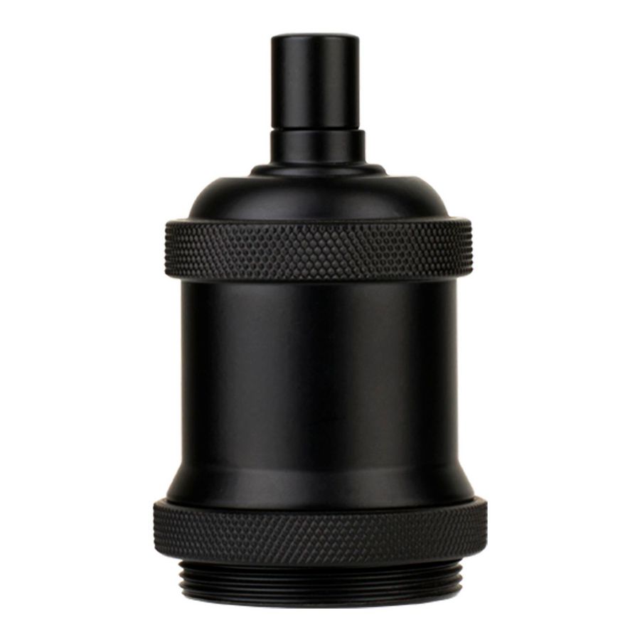 Retro Lampholder Alu E27 Matt Black