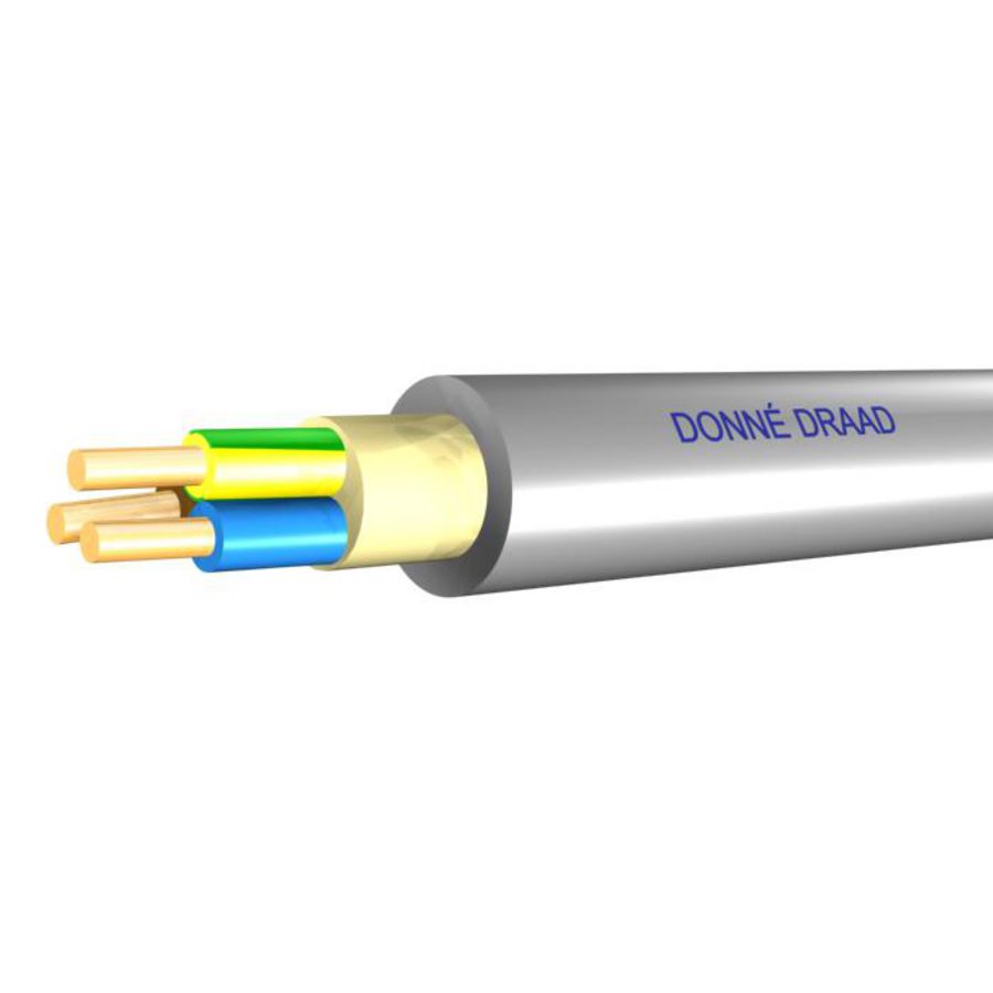 Rol a 100m. Installatiekabel YMvK/1000 Dca-D-grijs 3G2,5mm²