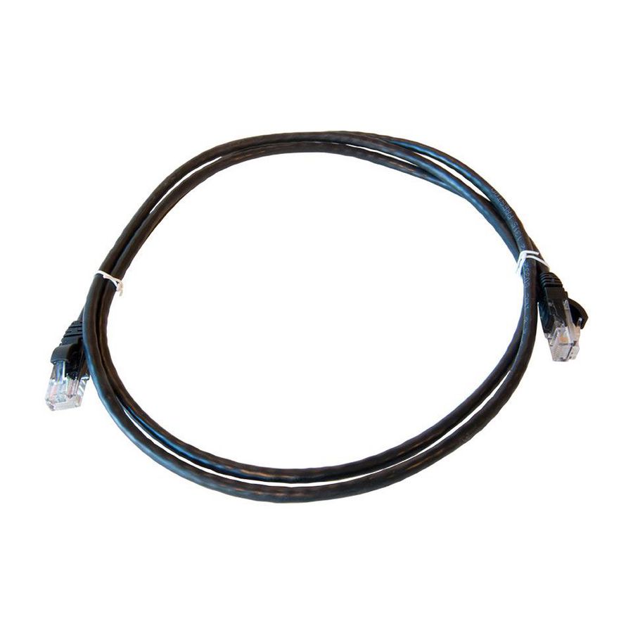 Patchkabel / netwerkkabel CAT5e UTP PVC molded zwart 1.5meter