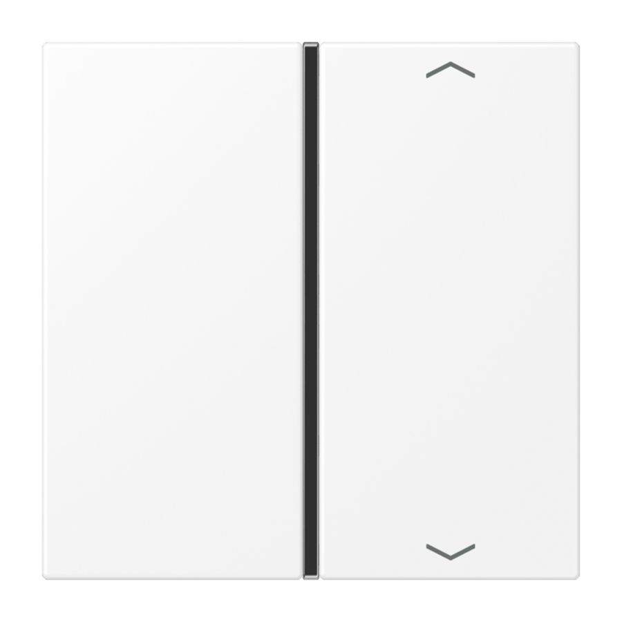 Tastafdekking 1-voudig pijl compleetLS matwit KNX