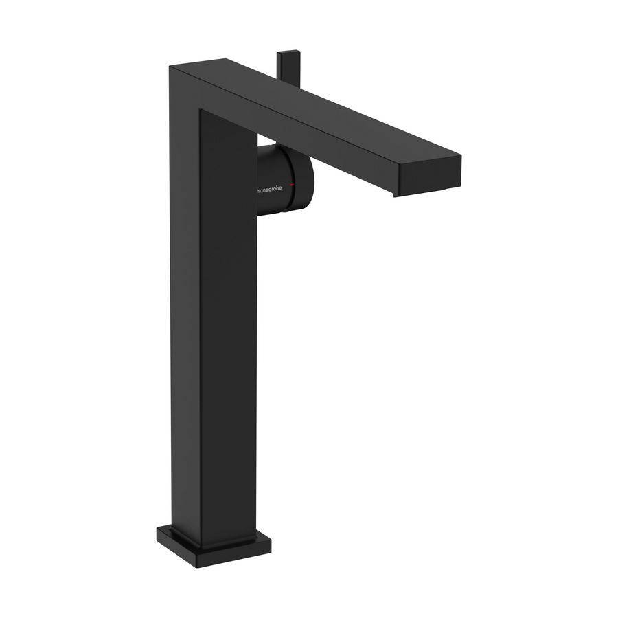 Tecturis E 1-hendel wastafelmengkraan 240 Fine highriser CoolStart mat zwart incl. push-open plug