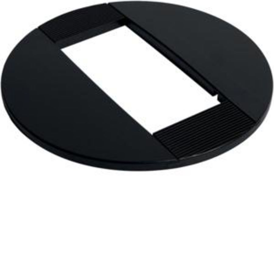 DAC, plafondrozet voor dubbele zuil, 45 mm, zwart Hager