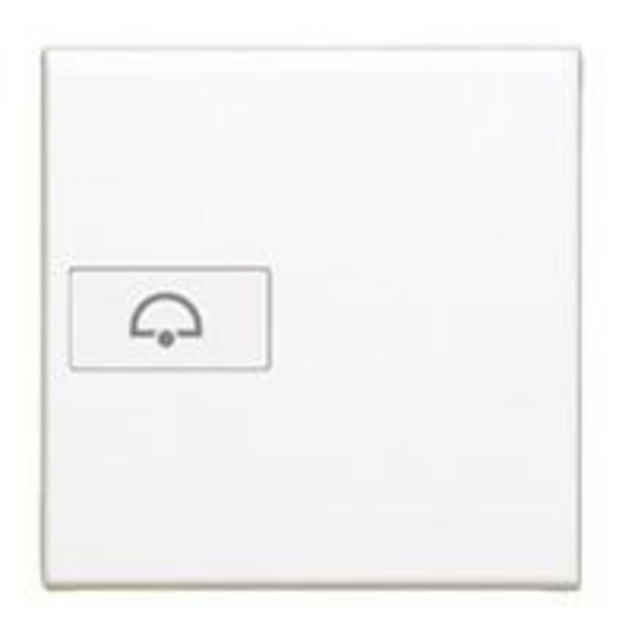 Toets wit met bel symbool axiale 2 modulen Livinglight