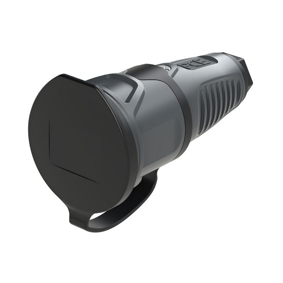 Koppelcontactstop randaarde er afdekkap Taurus2 ant/zwa rubber VVE=20