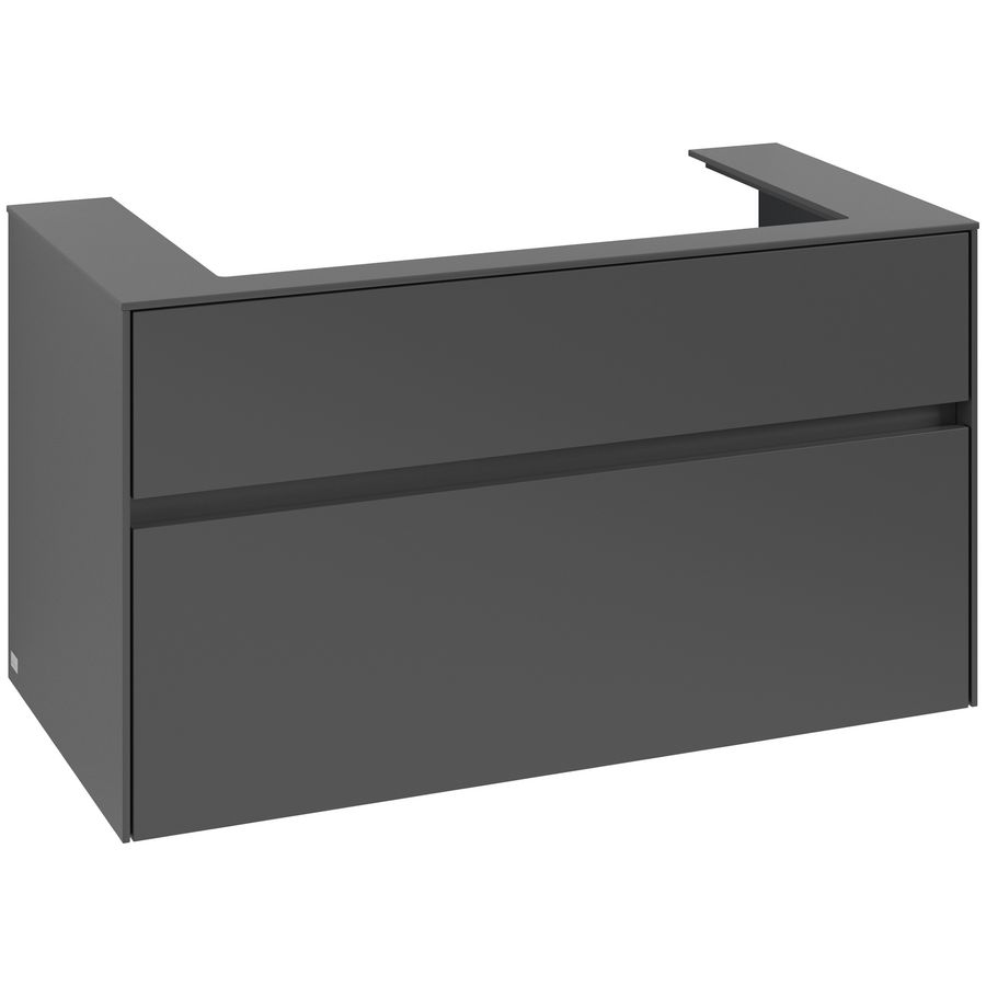 Wastafelonderkast Collaro 1000x548x500mm Graphite C02000VR