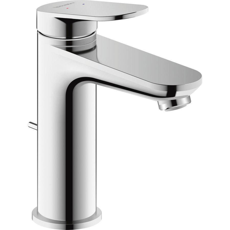 Wave 1-hendel wastafelmengkraan M chroom hoogglans sprong 122mm incl. waste-inrichting