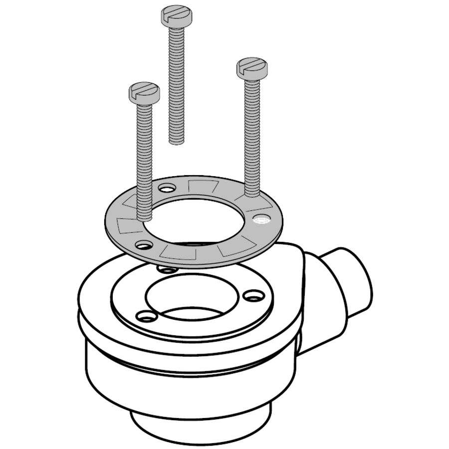 Tempoplex Plus afvoer 90mm 51l/min. z.deksel