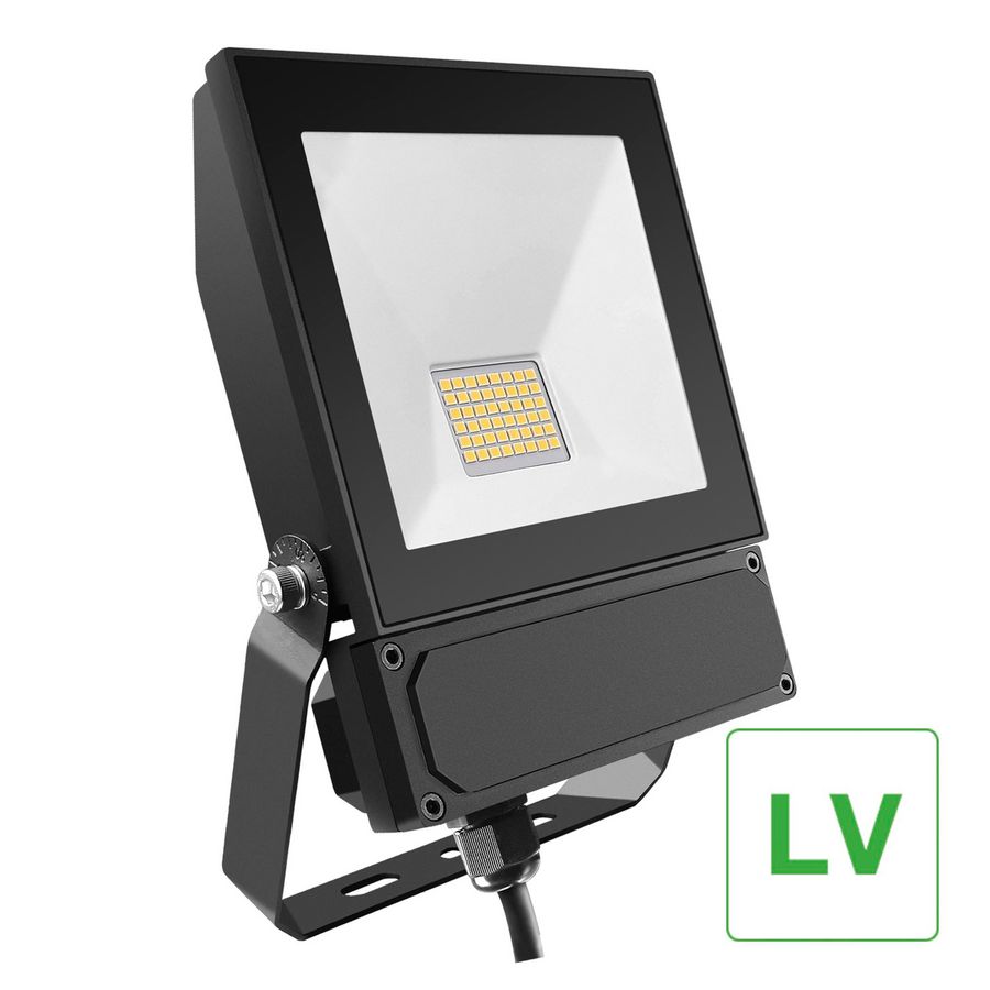 Schijnwerper laagvolt 20W 5700K 2800lm 12V-24V-28V-36V zwart
