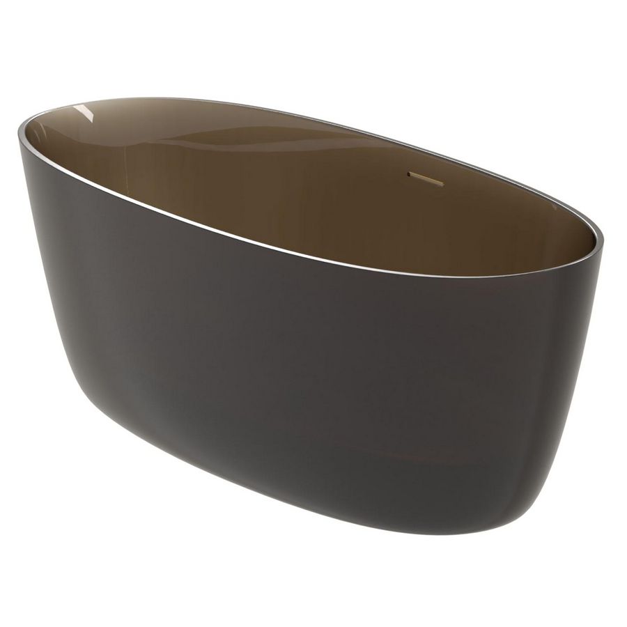 OVAL 175x80 frosted smoke