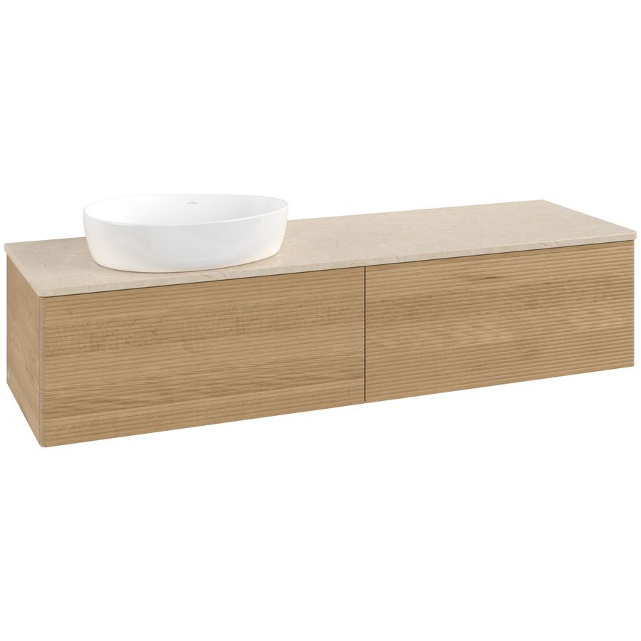 Wastafelonderkast Antao 1600x360x500mm Honey Oak L37113HN