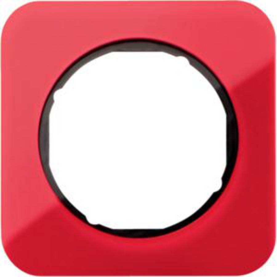 Afdekraam 1-v berker R.1 rood acryl/zwart