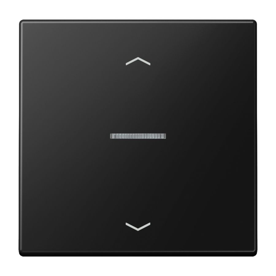 Stuurafdekking LS 1voudig gr.zwart mat pijl HOME