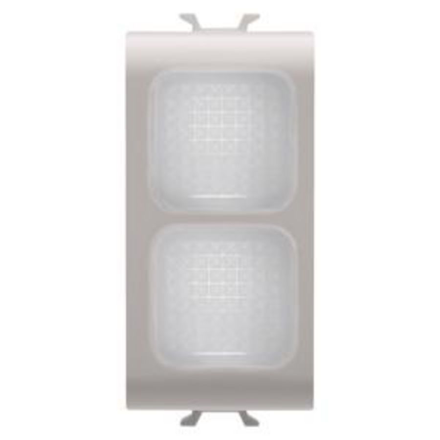 DOUBLE INDICATOR LAMP-OPAL-1 MODULE-NATURAL SATIN BEIG