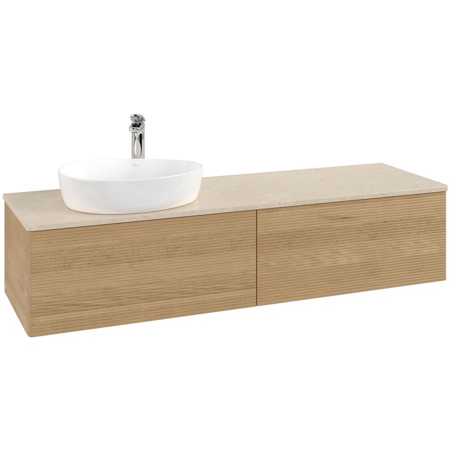 Wastafelonderkast Antao 1600x360x500mm Honey Oak L37153HN
