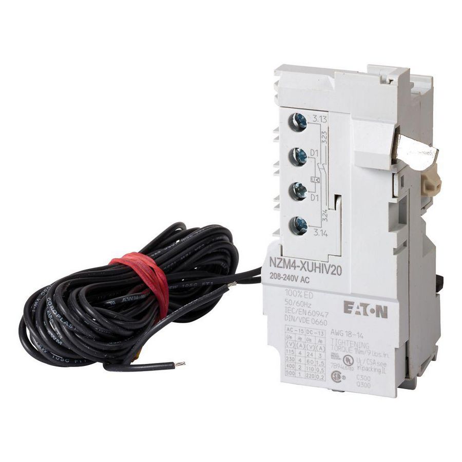 Onderspanningspoel NZM1 2xM voorijlend 3m 208-240V AC