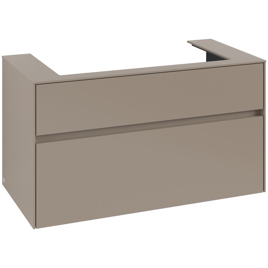 Wastafelonderkast Collaro 1000x548x500mm Taupe C02000VM