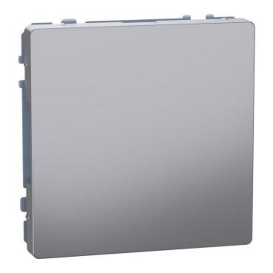 Blindplaat RVS look Systeem D