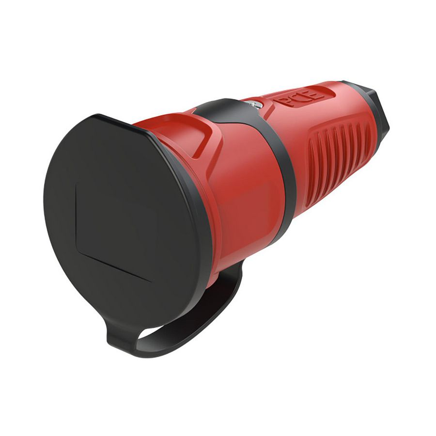 Koppelcontactstop randaarde er afdekkap Taurus2 roo/zwa rubber VVE=20