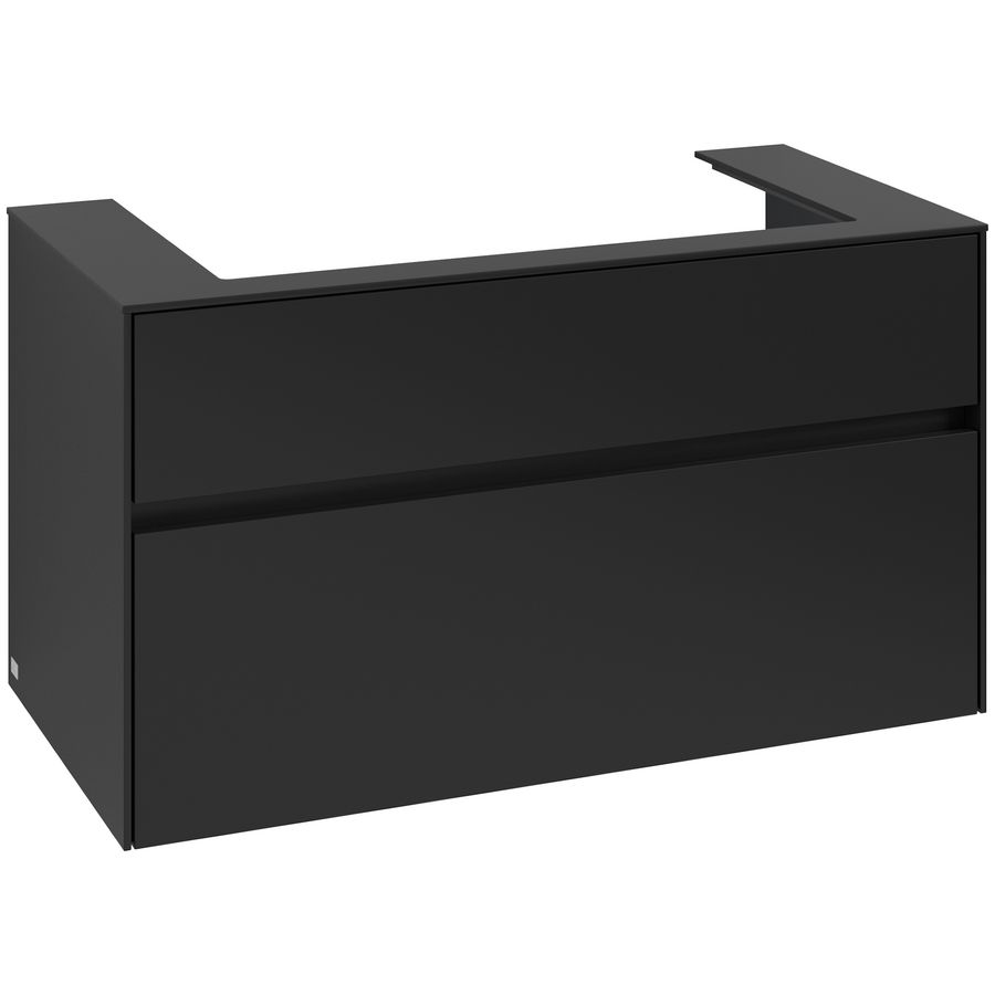 Wastafelonderkast Collaro 1000x548x500mm Volcano Black C02000VL