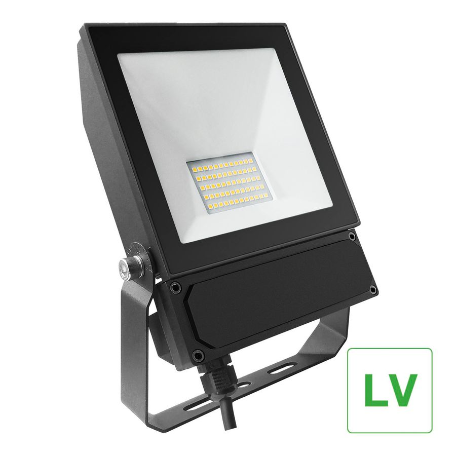 Schijnwerper laagvolt 50W 5700K 7000lm 24V-28V-36V zwart