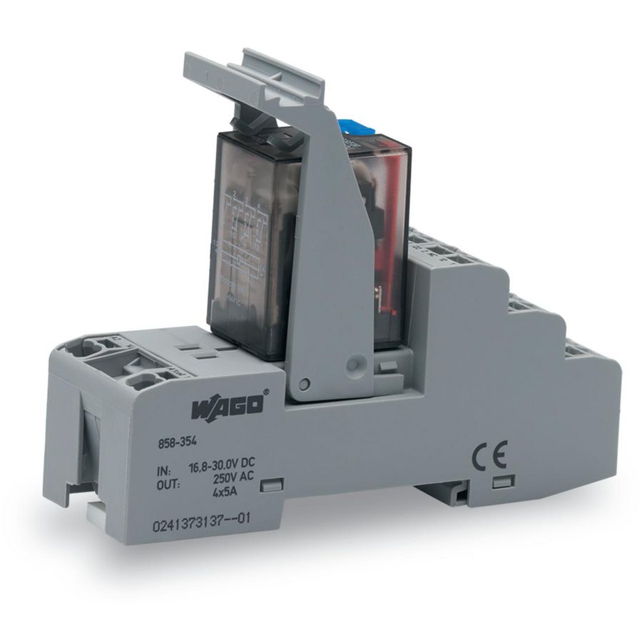 Relaismodule DC 24V 4 wisselcontacten 858-354 VVE=5