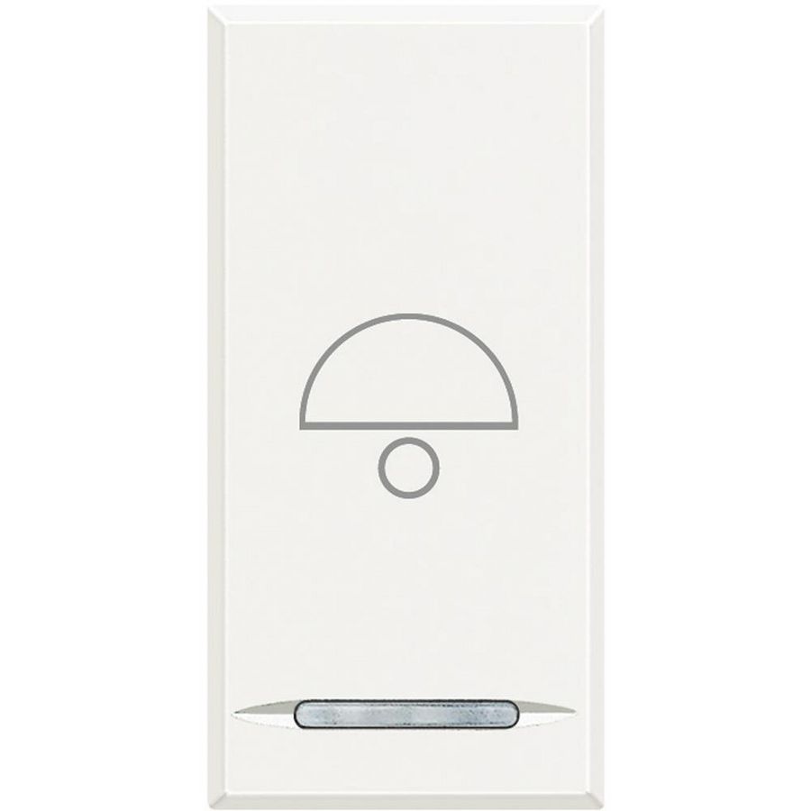Wipschakelaar Bel symbool 1f 1 module Axolute White VVE=10