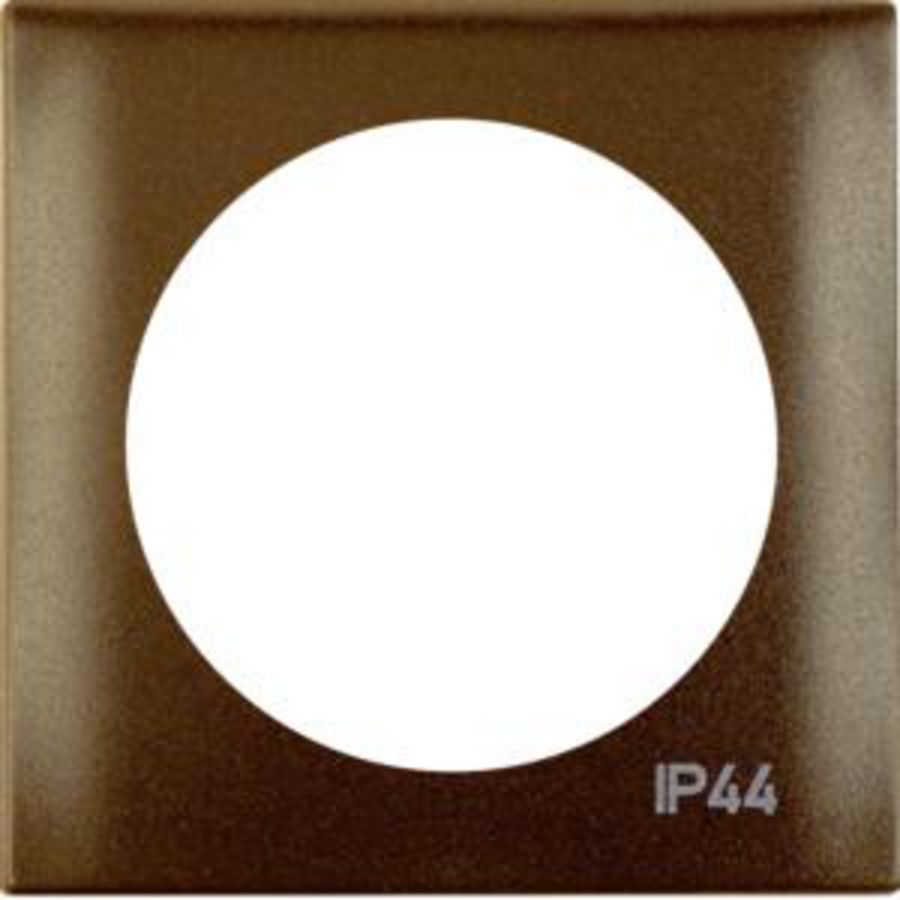 Afdekraam 1-v voor schak./imp.dr. berker Integro bruin