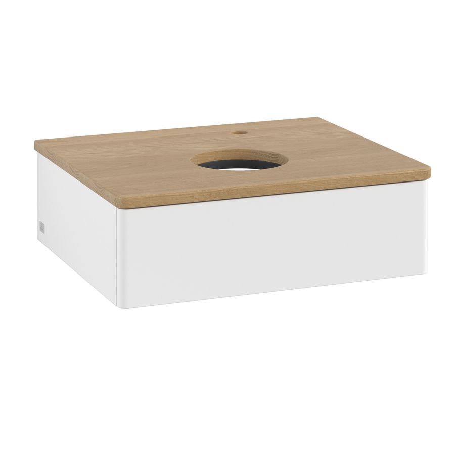 Wastafelonderkast Antao 600x190x500mm White Matt Lacquer L07051MT