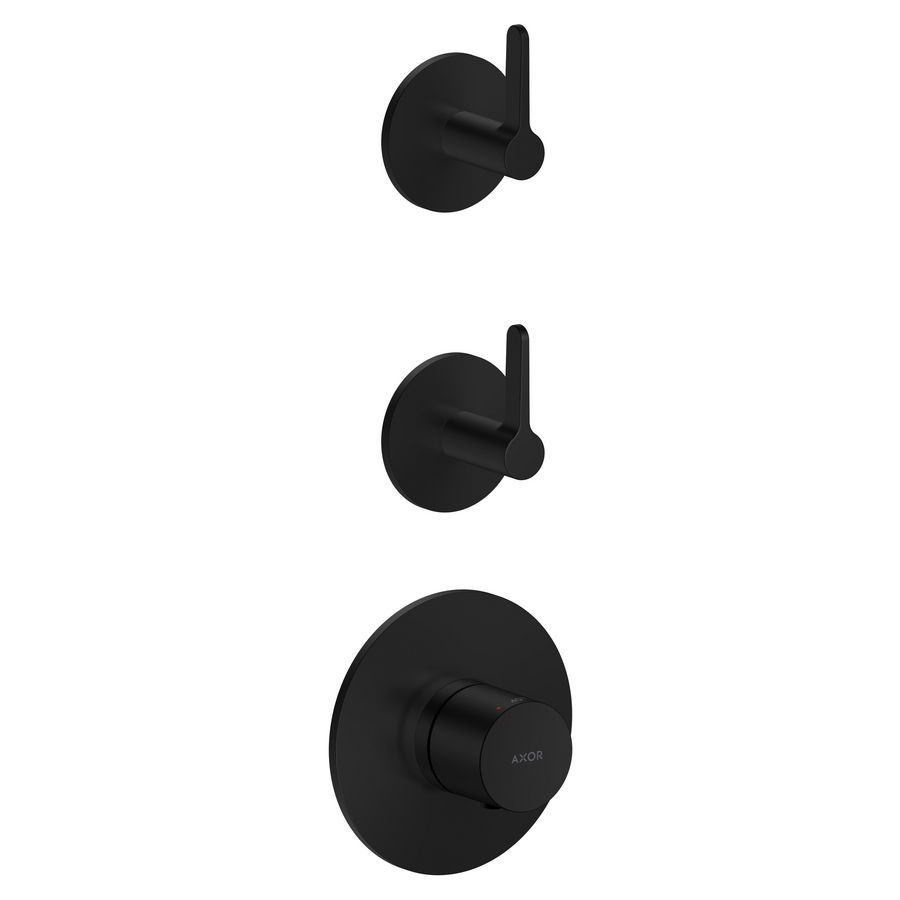 Thermostaat module 2 functies + rechte greep AXOR One mat zwart