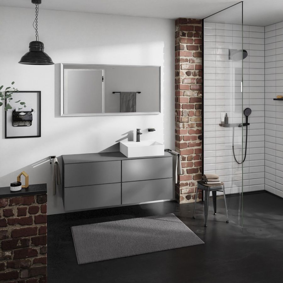 Onderkast Slate Matt Grey / front metallic slate grey 1370x550mm 4x la voor console R Xevolos E 54241770