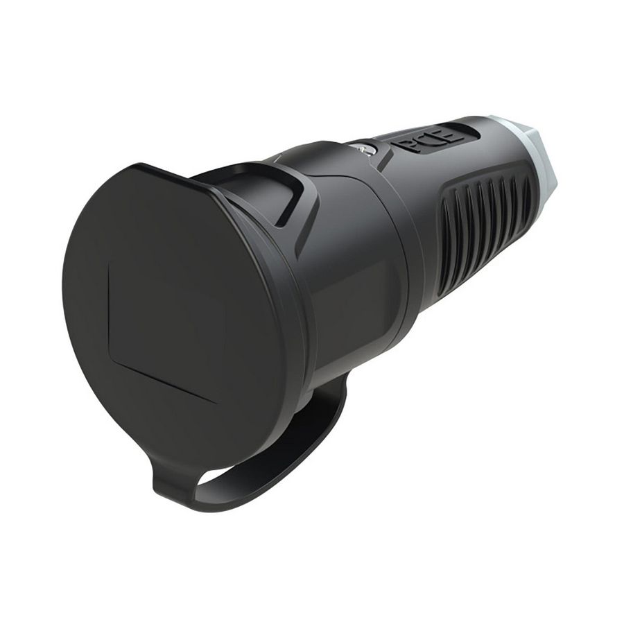 Koppelcontactstop randaarde er afdekkap Taurus2 zwa/gri rubber VVE=20