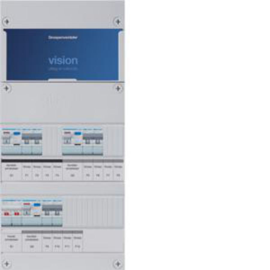 Groepenkast 6-groepenverdeler HS 3xALS 30mA 1-fase
