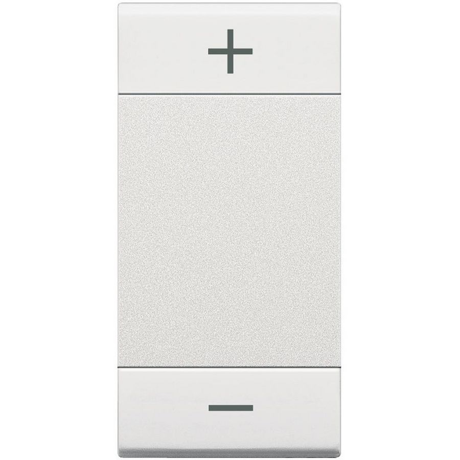 Wipschakelaar wit plus/min 1 module Livinglight VVE=10
