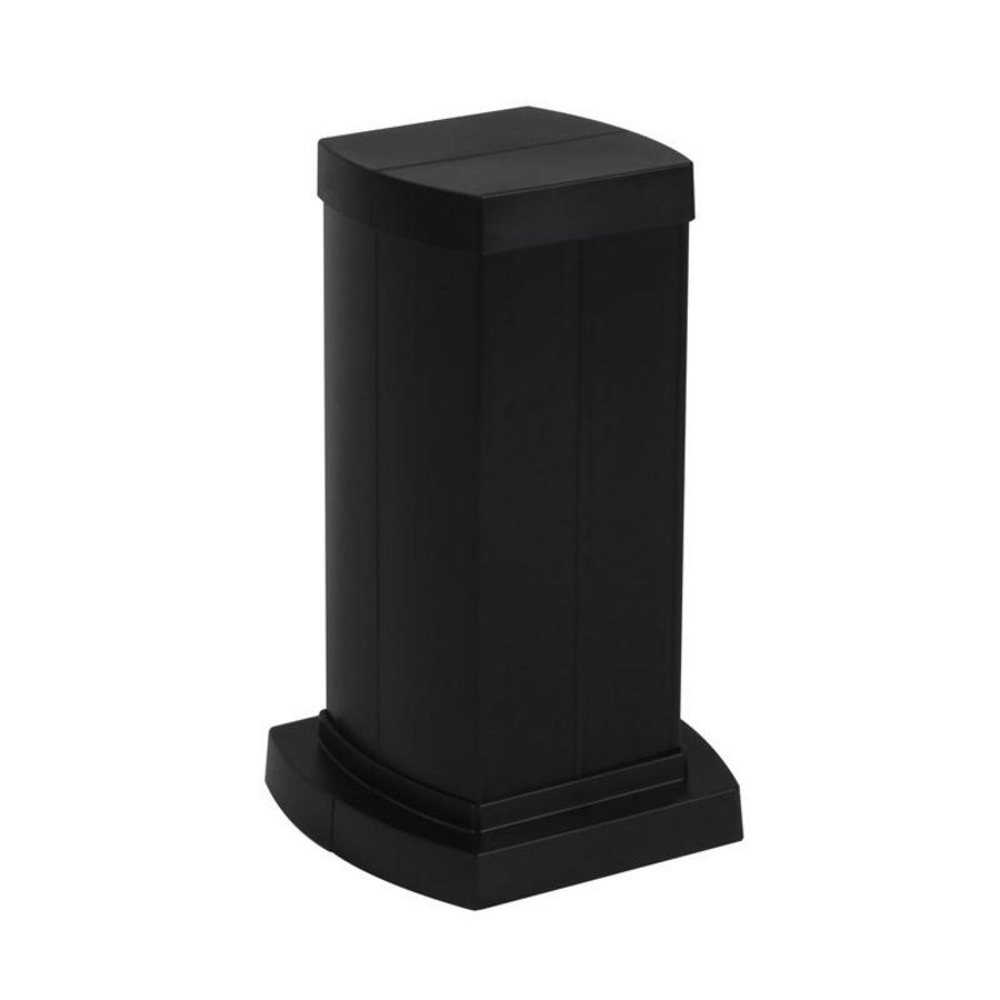 Energiezuil 4 compartiment 45mm 0,3M zwart