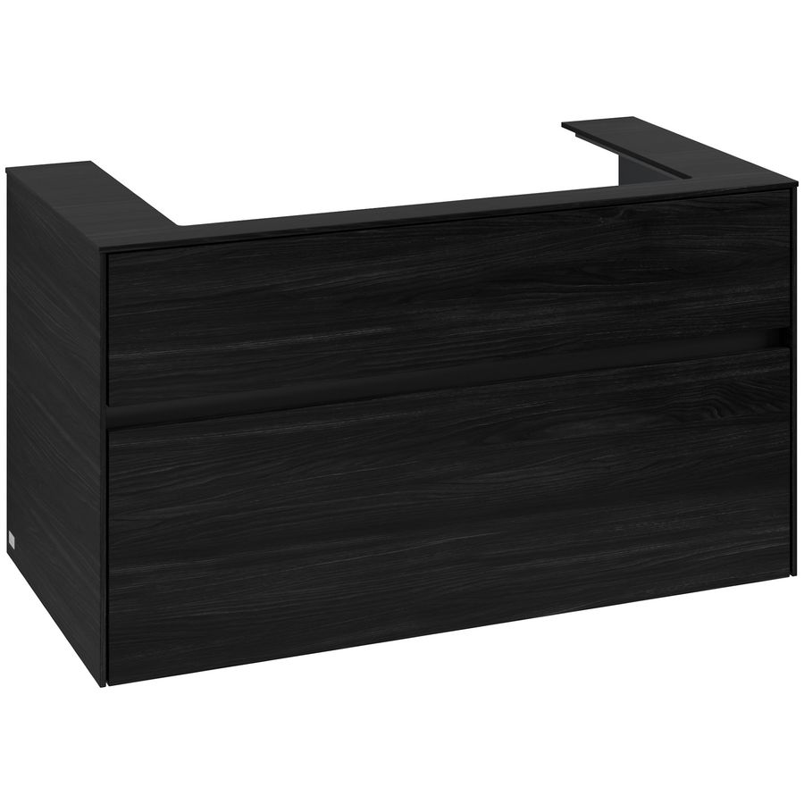 Wastafelonderkast Collaro 1000x548x500mm Black Oak C02000AB